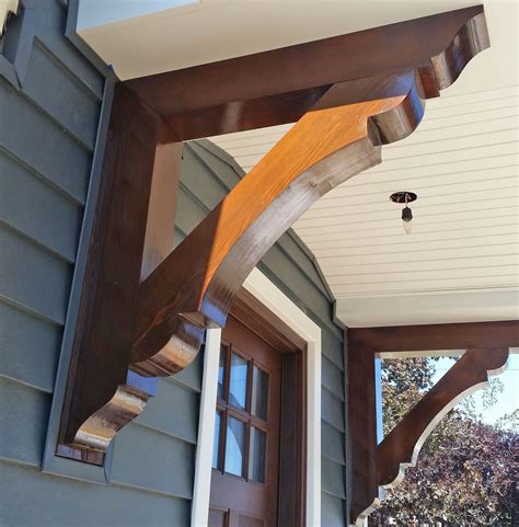 decorative metal porch brackets|exterior wood brackets porch.